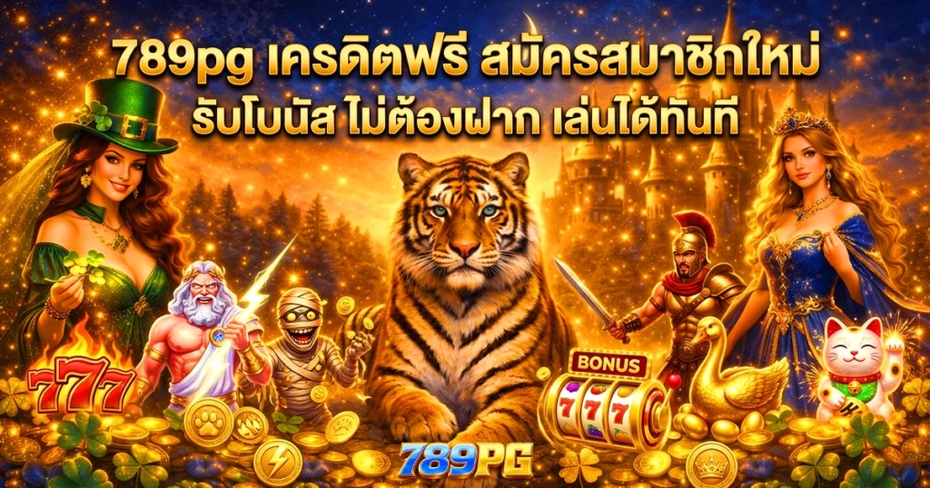 789pg เครดิตฟรี สมัครสมาชิกใหม่ รับโบนัส ไม่ต้องฝาก เล่นได้ทันที