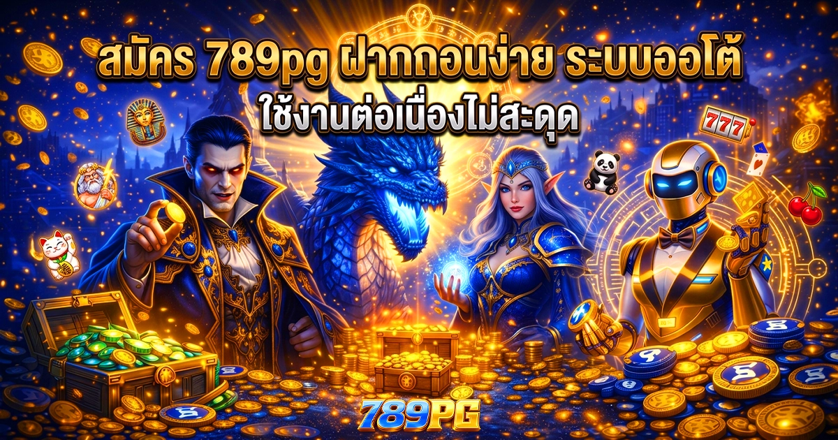 สมัคร 789pg ฝากถอนง่าย ระบบออโต้ ใช้งานต่อเนื่องไม่สะดุด
