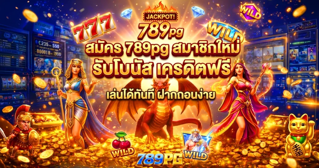 สมัคร 789pg สมาชิกใหม่ รับโบนัส เครดิตฟรี เล่นได้ทันที ฝากถอนง่าย